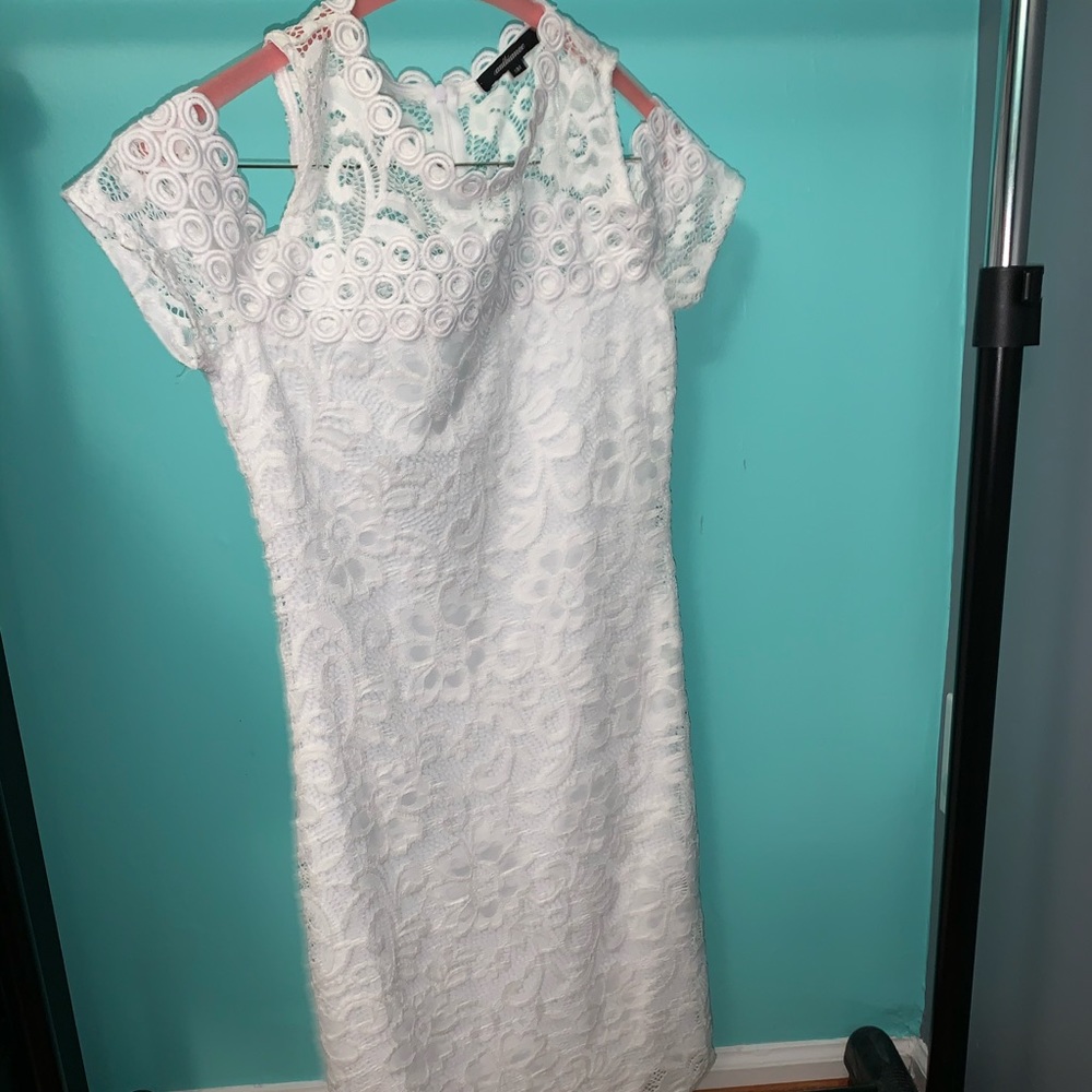 White lace dress